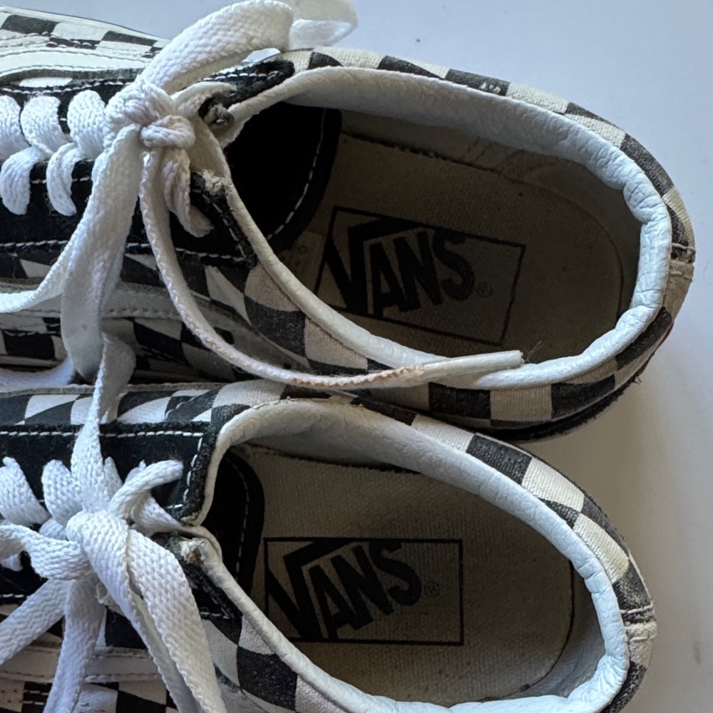 Vans Checkered Black and White Sneakers size 5 - Picture 5 of 7
